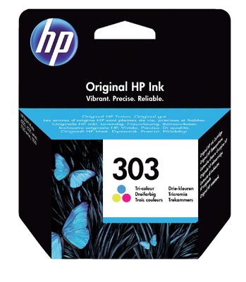 Inktcartridge HP T6N01AE 303 kleur Inktcartridge HP T6N01AE 303 kleur