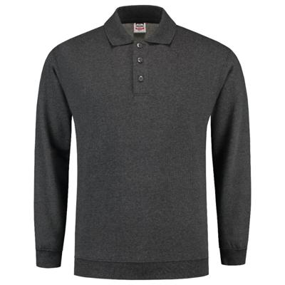 Tricorp polosweater boord - Casual - 301005 - antraciet melange - maat L