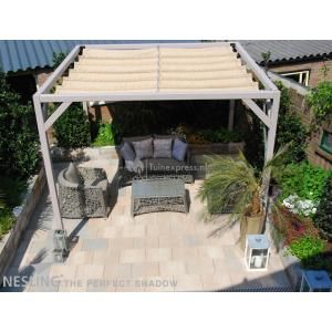 Complete Nesling pergola Stand Alone sand - 290 x 300 cm