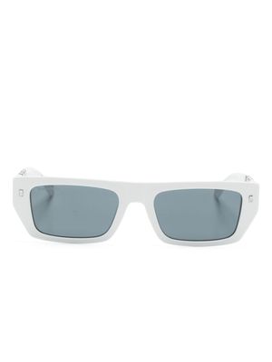 DSQUARED2 EYEWEAR lunettes de soleil à monture rectangulaire - Blanc