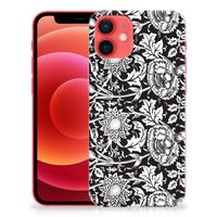 iPhone 12 Mini TPU Case Black Flowers