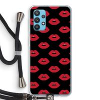 Lips: Samsung Galaxy A32 4G Transparant Hoesje met koord
