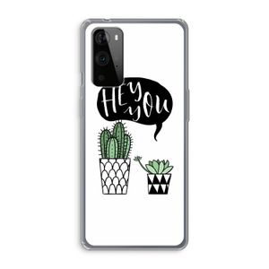 Hey you cactus: OnePlus 9 Pro Transparant Hoesje