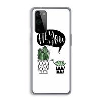 Hey you cactus: OnePlus 9 Pro Transparant Hoesje