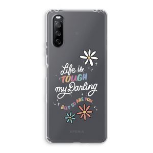 Tough Life: Sony Xperia 10 III Transparant Hoesje