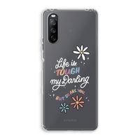 Tough Life: Sony Xperia 10 III Transparant Hoesje
