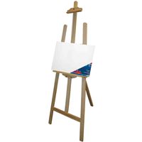 Benson houten schildersezel 140 cm met canvas doek 40 x 60 cm - thumbnail