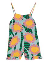 Stella McCartney Kids combishort à fleurs - Bleu - thumbnail