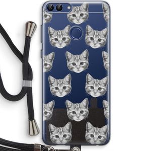 Kitten: Huawei P Smart (2018) Transparant Hoesje met koord