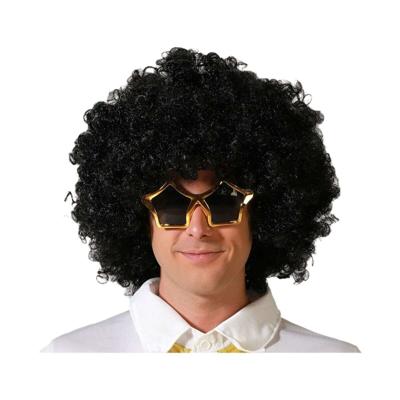 Pruik Zwart Afrohaar