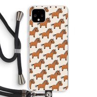 Pony: Pixel 4 XL Transparant Hoesje met koord