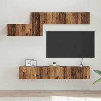 Tv-meubelset 7 pcs Oud hout 60 x 30 x 30 cm Bewerkt hout
