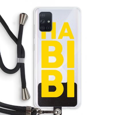 Habibi Majorelle : Samsung Galaxy A71 Transparant Hoesje met koord
