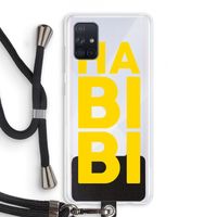 Habibi Majorelle : Samsung Galaxy A71 Transparant Hoesje met koord