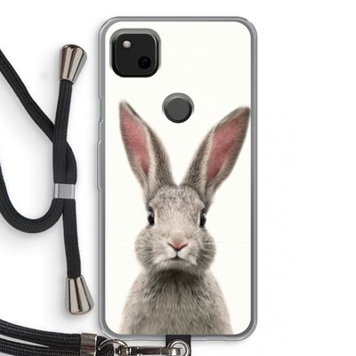 Daisy: Pixel 4a Transparant Hoesje met koord