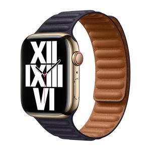 Apple origineel Leather Link Apple Watch S/M 42mm / 44mm / 45mm / 49mm Ink - MP873AM/A
