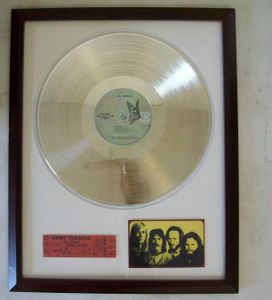 Gouden plaat LP The Doors LA Woman