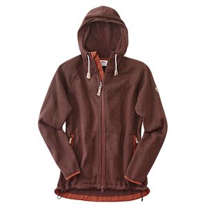 FjÃ¤llrÃ¤ven Dames Fleecejack Ã–vik Fleece Hoodie W, rood, Maat: S