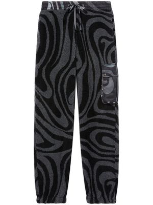PUCCI pantalon de jogging à imprimé Marmo - Noir