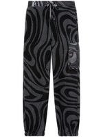 PUCCI pantalon de jogging à imprimé Marmo - Noir