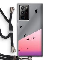 Fly away: Samsung Galaxy Note 20 Ultra / Note 20 Ultra 5G Transparant Hoesje met koord