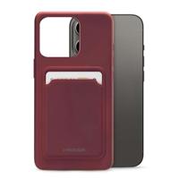 Mobilize Rubber Gelly Card Case Apple iPhone 13 Pro Matt Bordeaux