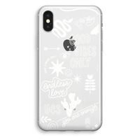 Good vibes: iPhone XS Transparant Hoesje