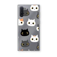Katten: Samsung Galaxy Note 10 Transparant Hoesje