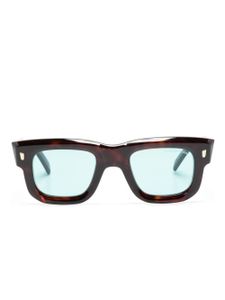 Cutler & Gross lunettes de soleil carrées à effet écaille de tortue - Marron