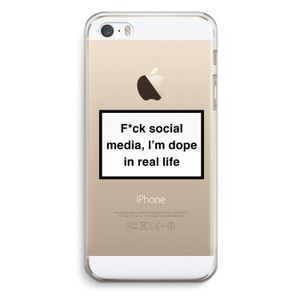 I'm dope: iPhone 5 / 5S / SE Transparant Hoesje