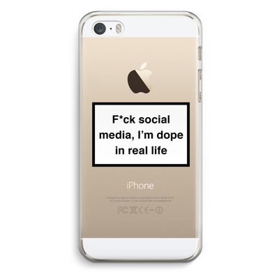 I'm dope: iPhone 5 / 5S / SE Transparant Hoesje