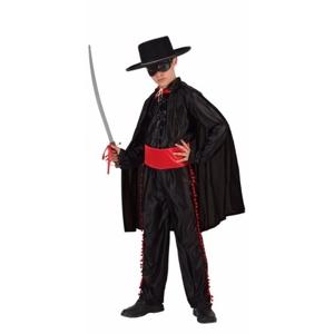 Spaanse gemaskerde held verkleedkleding - kinderen - Carnaval outfit - jongens - Zorro - zwart