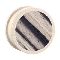 Ribbed Plug Silk tree wood Tunnels & Plugs