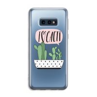I love cacti: Samsung Galaxy S10e Transparant Hoesje