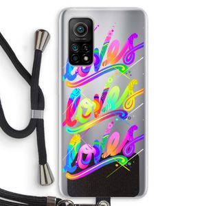 Loves: Xiaomi Mi 10T 5G Transparant Hoesje met koord