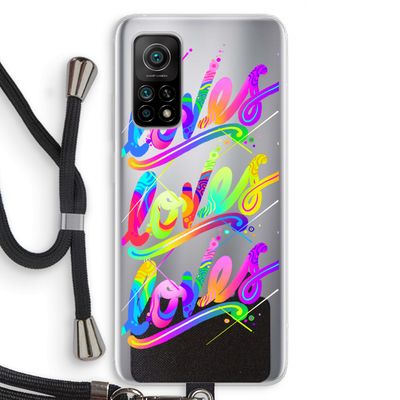 Loves: Xiaomi Mi 10T 5G Transparant Hoesje met koord