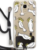 Papegaai: Samsung Galaxy J6 (2018) Transparant Hoesje met koord