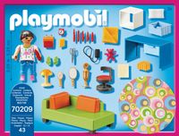 PLAYMOBIL Dollhouse - Kinderkamer met bedbank constructiespeelgoed 70209 - thumbnail