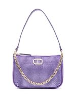 TWINSET sac porté épaule Petite à strass - Violet - thumbnail