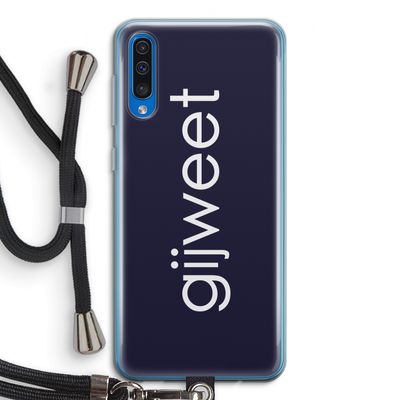 Gijweet: Samsung Galaxy A50 Transparant Hoesje met koord