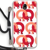 Dogs: Samsung Galaxy J7 (2017) Transparant Hoesje met koord