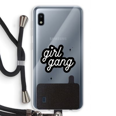 Girl Gang: Samsung Galaxy A10 Transparant Hoesje met koord