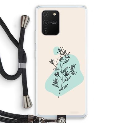 Violets are blue: Samsung Galaxy S10 Lite Transparant Hoesje met koord
