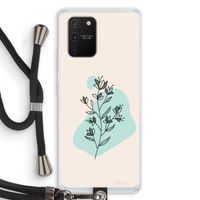 Violets are blue: Samsung Galaxy S10 Lite Transparant Hoesje met koord