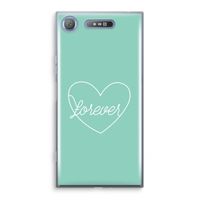 Forever heart pastel: Sony Xperia XZ1 Transparant Hoesje - thumbnail