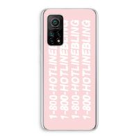 Hotline bling pink: Xiaomi Mi 10T 5G Transparant Hoesje