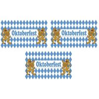 3x Oktoberfest vlaggen 90 x 150 cm