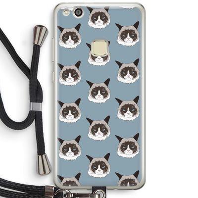 It's a Purrr Case: Huawei Ascend P10 Lite Transparant Hoesje met koord