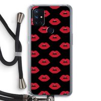 Lips: OnePlus Nord N10 5G Transparant Hoesje met koord