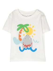 Stella McCartney Kids t-shirt en coton à imprimé graphique - Blanc